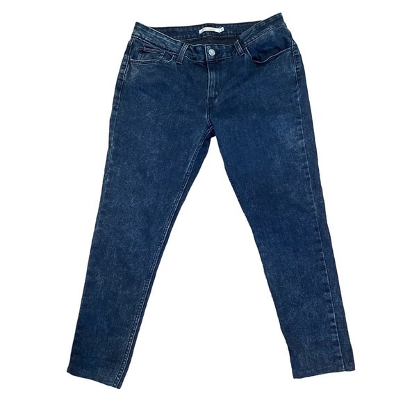 32 Short Levi’s 535 Super Skinny Jeans Dark Slight Acid Wash Black Tag‎ Stretch - Picture 4 of 7